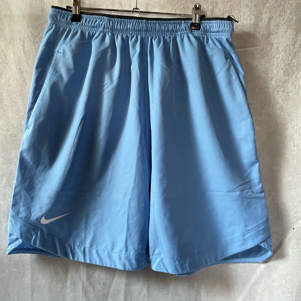 Nike Men's Light Blue Athletic Shorts